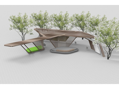 異形廊架長(zhǎng)廊