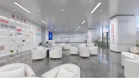 華彩聚焦，九洲盛世再添巨作！青島微電子創(chuàng)新中心展廳設(shè)計(jì)賞析！(圖4)