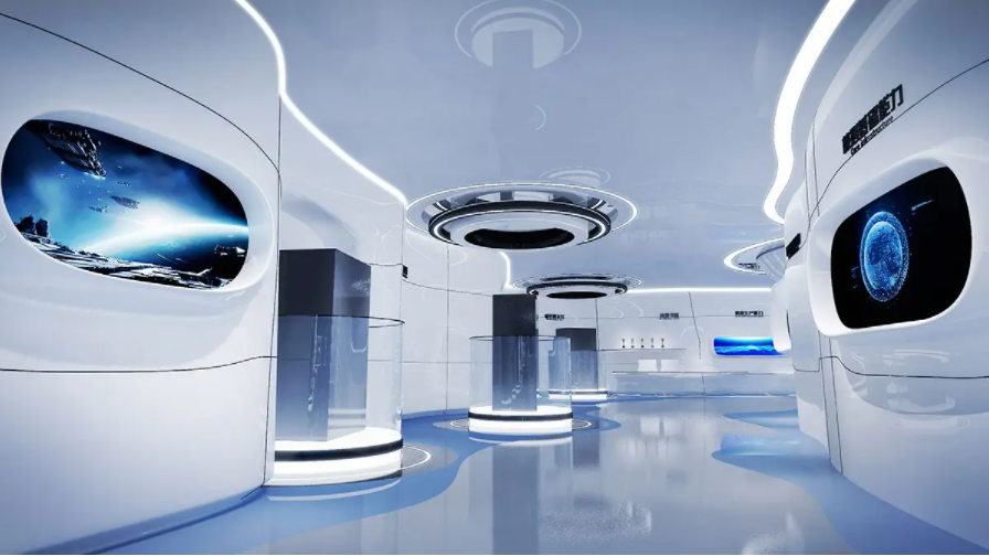 企業(yè)展廳設(shè)計(jì)空間搭建需要掌握好尺度(圖2) 企業(yè)展廳設(shè)計(jì)空間搭建需要掌握好尺度(圖2)